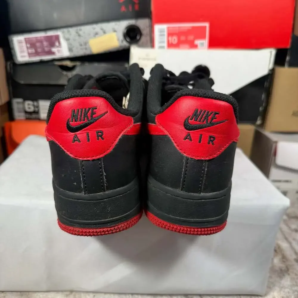 Nike Air Force 1 Low '07 LV8 Vamps FJ4146-002 Black Red Sneakers
